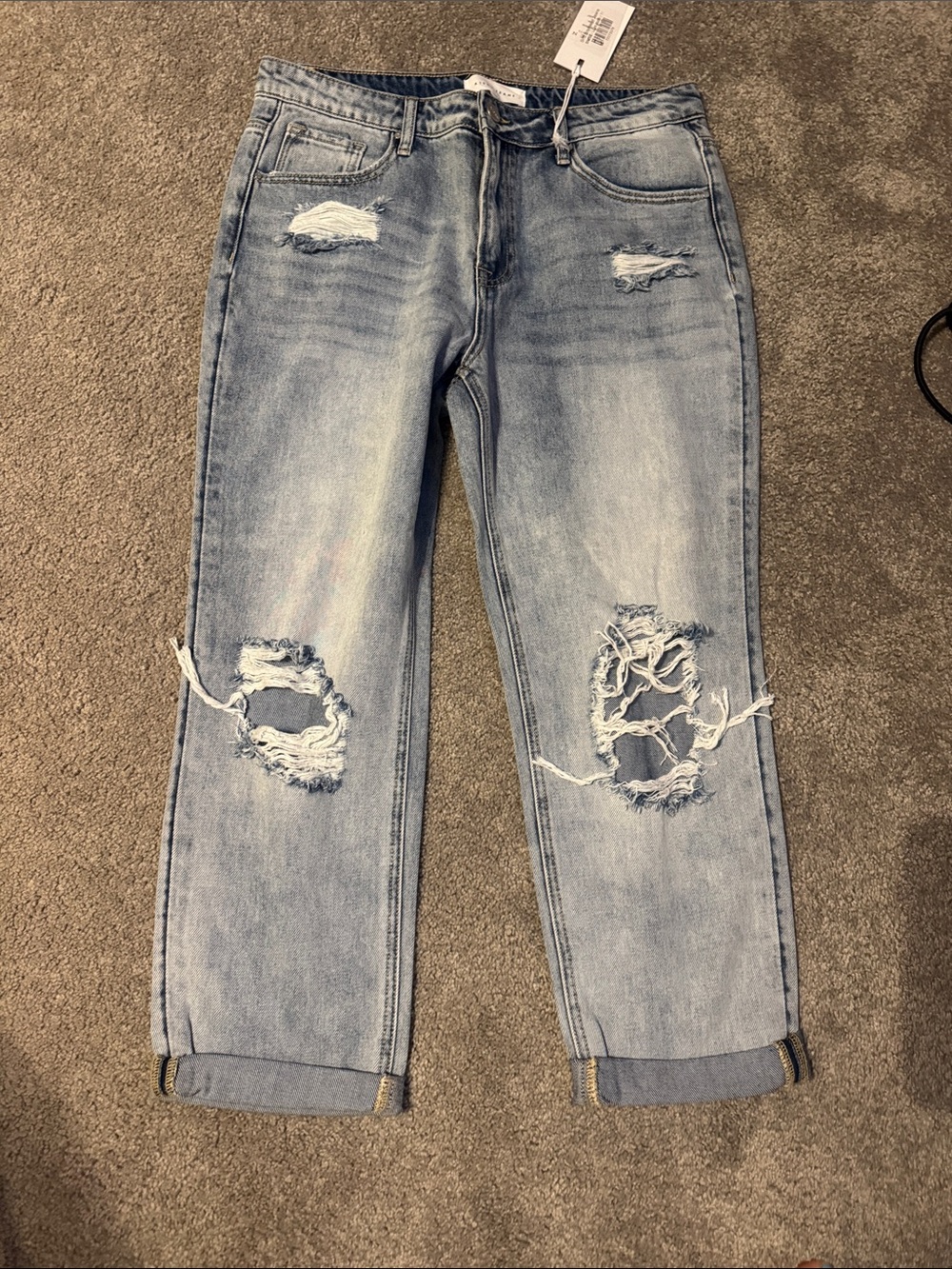 Light Blue Distressed Women’s Jeans